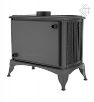 piec wolnostojący KOZA K9 
z wylotem spalin fi 150 z wymiennikiem wodnym