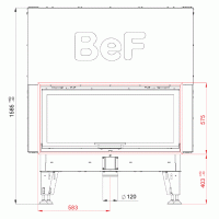 Wkład kominkowy powietrzny
BeF Therm V12