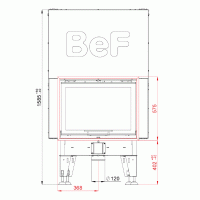 Wkład kominkowy powietrzny
BeF Therm V7